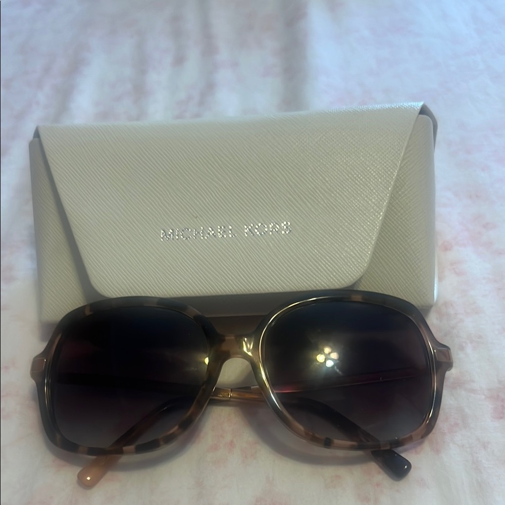 Michael Kors Brown Aviator Sunglasses